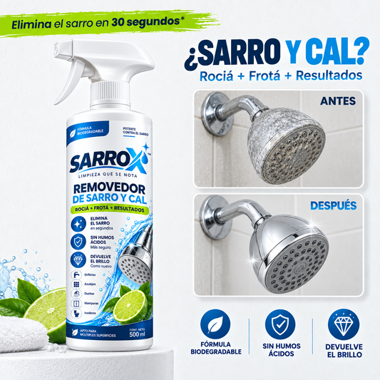 SARROX™ Removedor de Sarro y Cal — Limpieza que se Nota